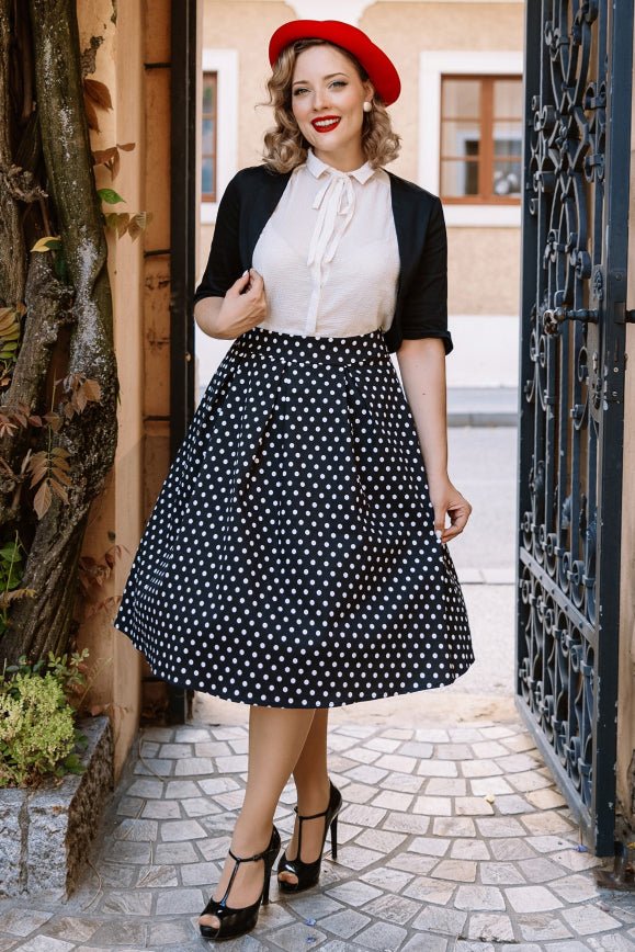 A model wearing a Lisette Cropped Jacket in Black