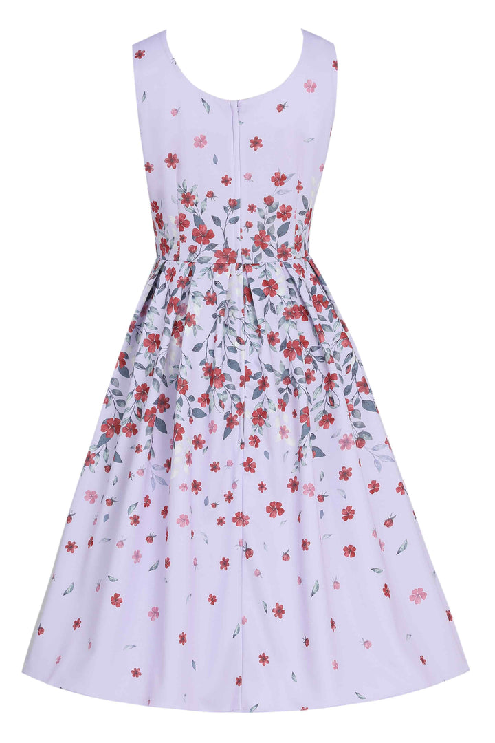 Back view of Amanda Floral Dress | Vintage Floral Dress