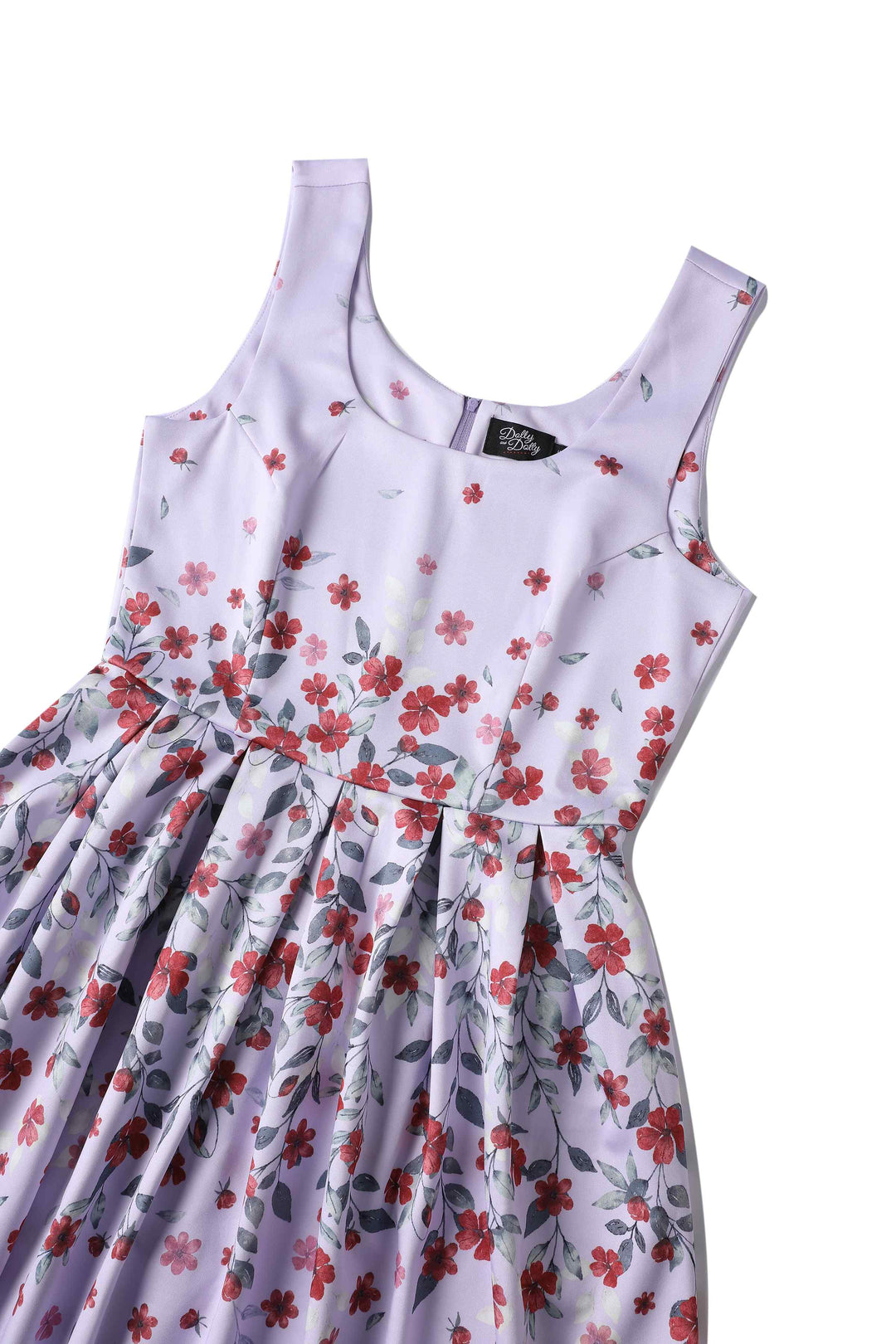 Close up view of Amanda Floral Dress | Vintage Floral Dress