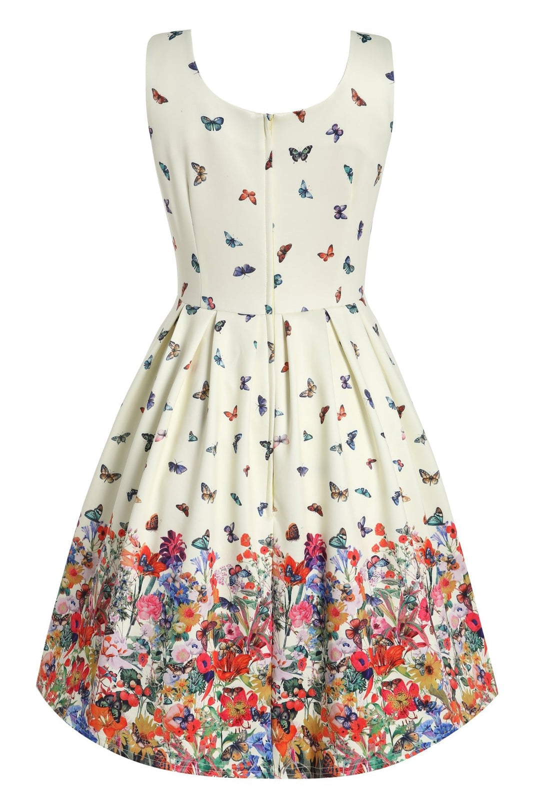 Back view of Amanda Butterfly Dress | Vintage Floral Dress AU
