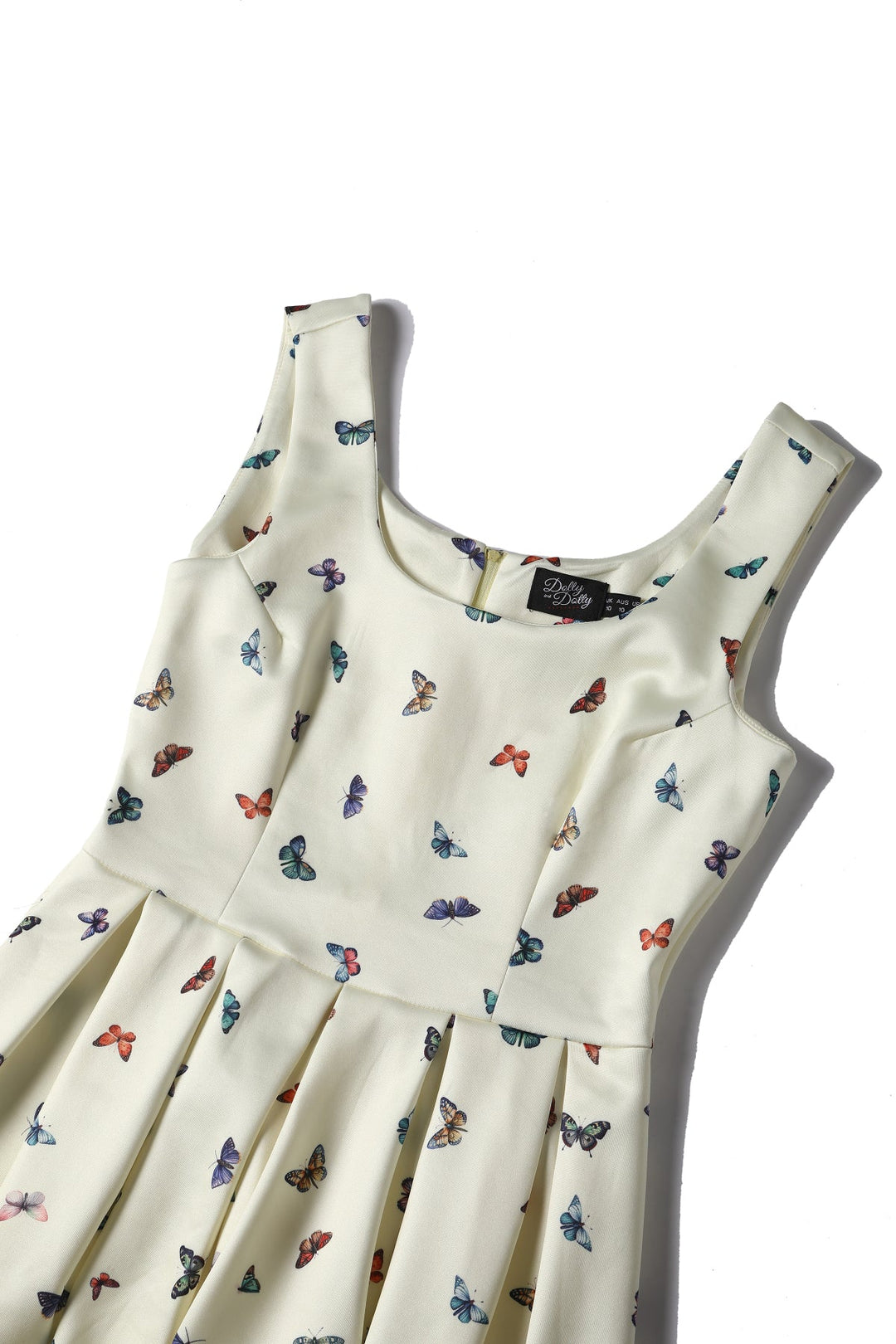 Close up view of Amanda Butterfly Dress | Vintage Floral Dress AU