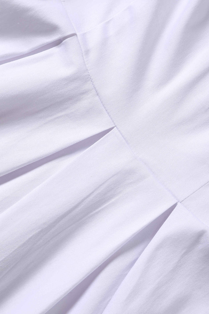 Close up view of Lily Off White Dress | 50s Style Dress