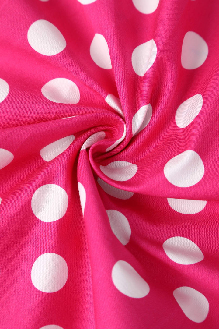 Fabric of Lily Hot Pink & White Polka Dot Dress | Retro Dress