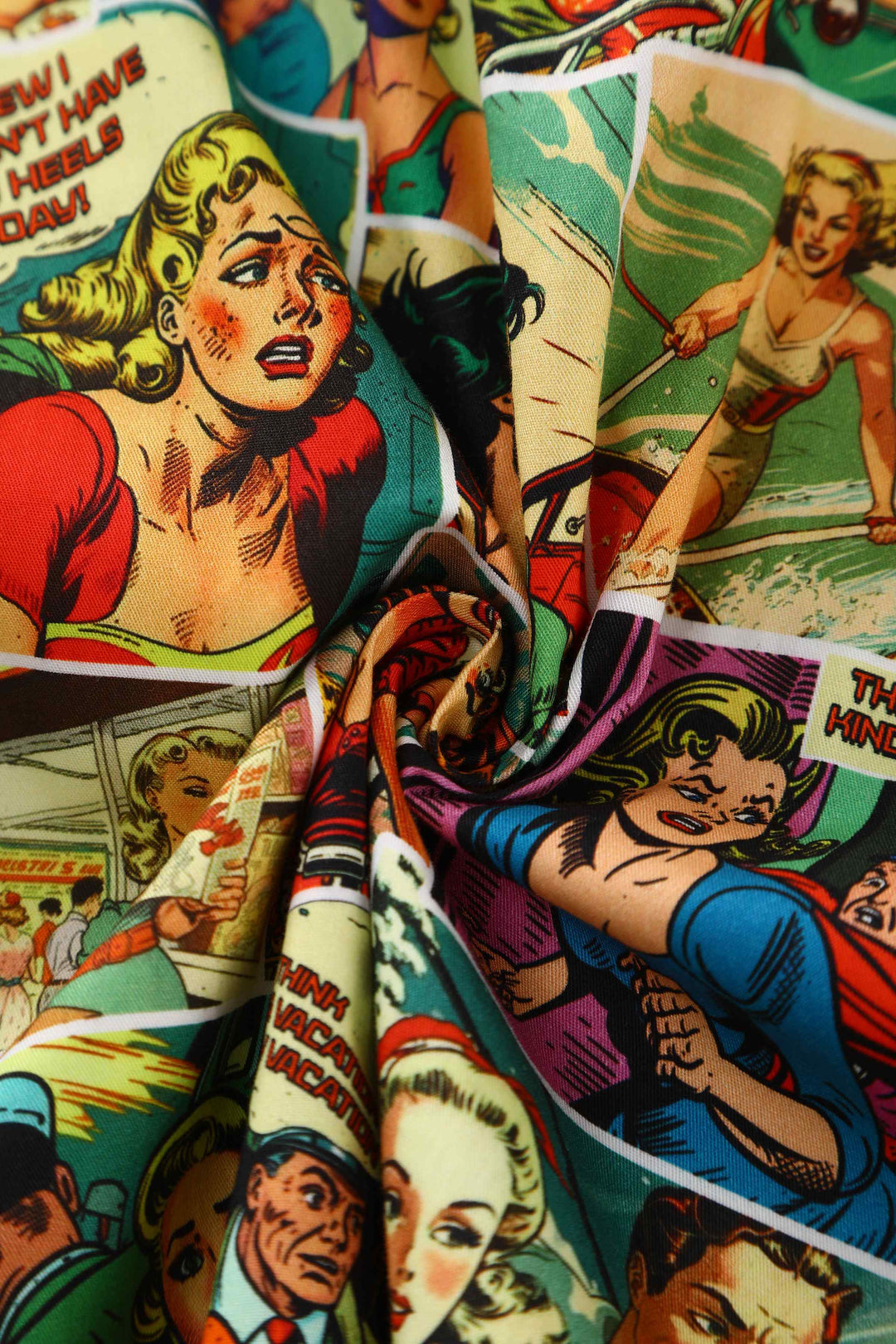 Fabric of Mabel Comic Books Dress | Novelty Print Dress AU