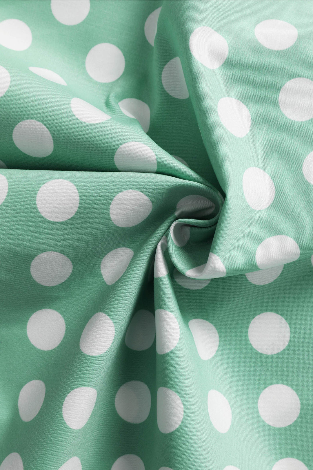 Fabric of Maisie Sage Green & White Polka Dot Skirt | Polka Dot Midi Skirt