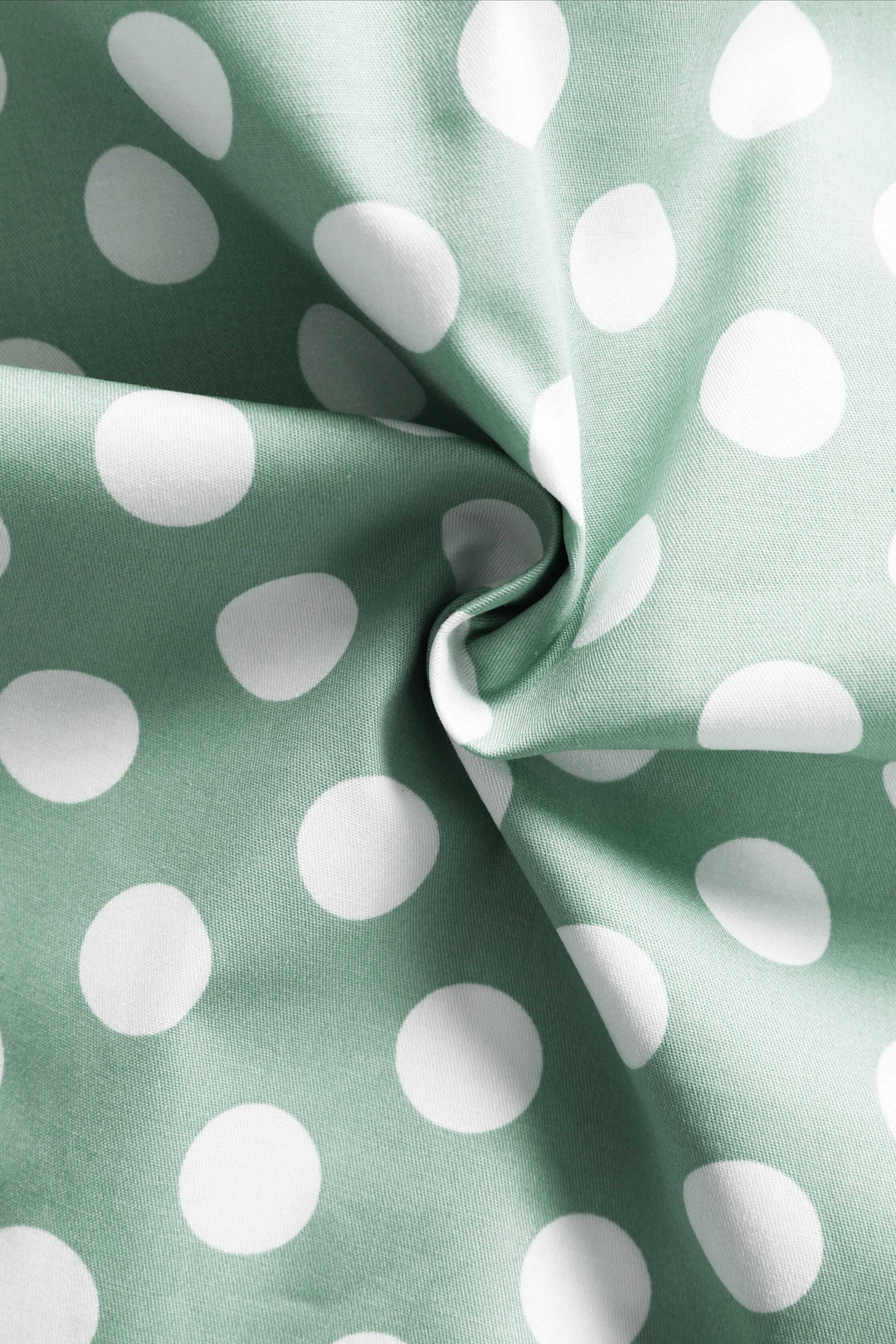 Fabric of Ophelia Sage Green & White Polka Dot Dress