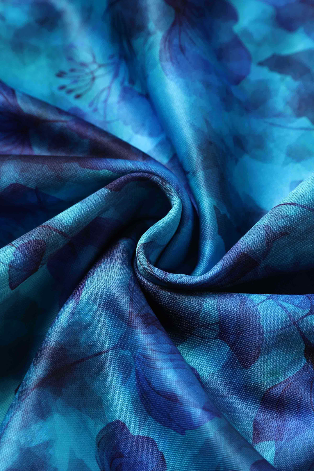 Fabric of Scarlette Blue Watercolour Floral Midi Dress
