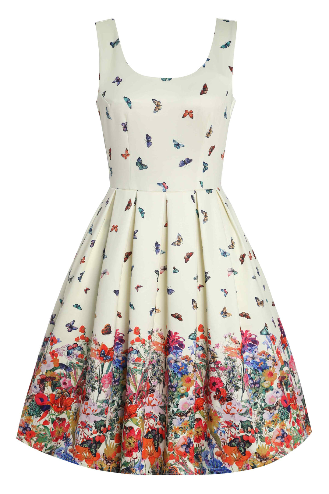 Front view of Amanda Butterfly Dress | Vintage Floral Dress AU