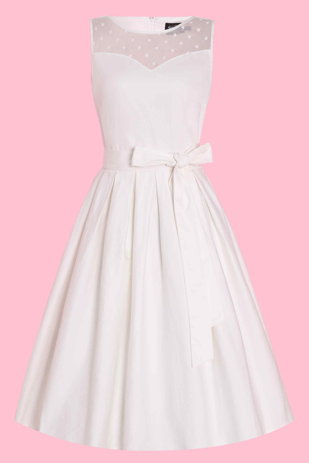 Front view of Elizabeth Off White Dress