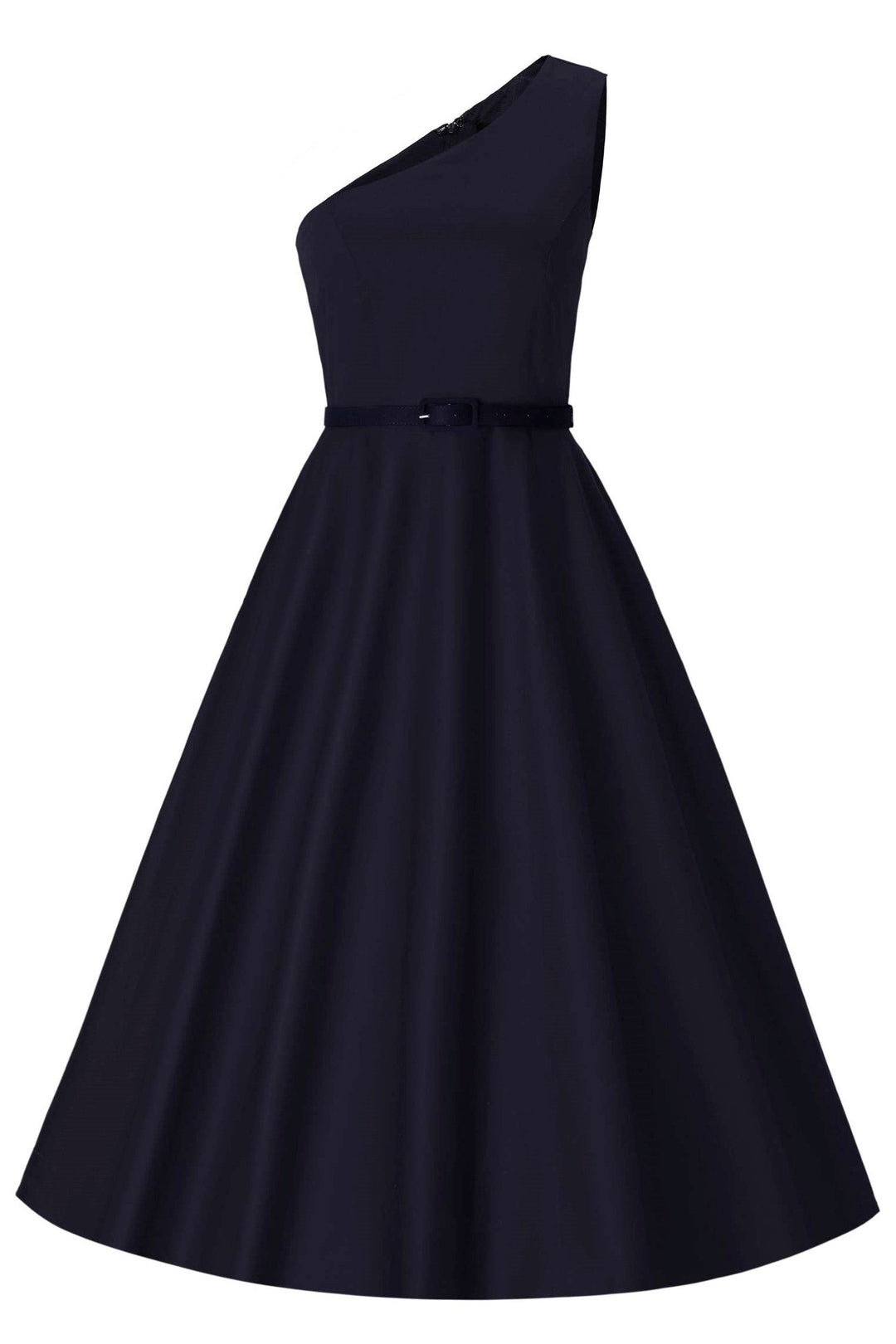 Front view of Susan Navy Blue Dress | Vintage Party Dress