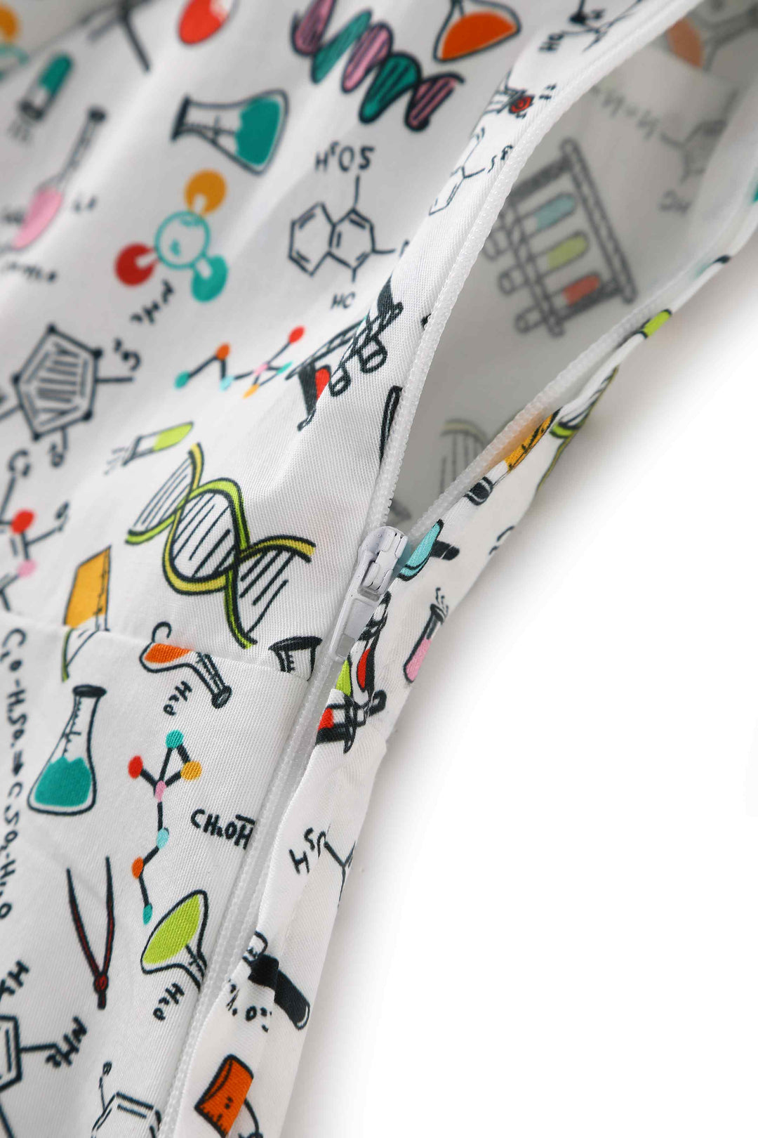 Mabel Science Shirt Dress In White