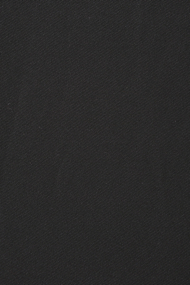 Plain print of Scarlette Black Long Sleeve Midi Dress