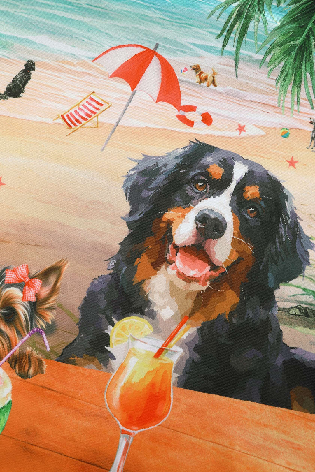 Print of Amanda Summer Beach Bark Club Swing Dress