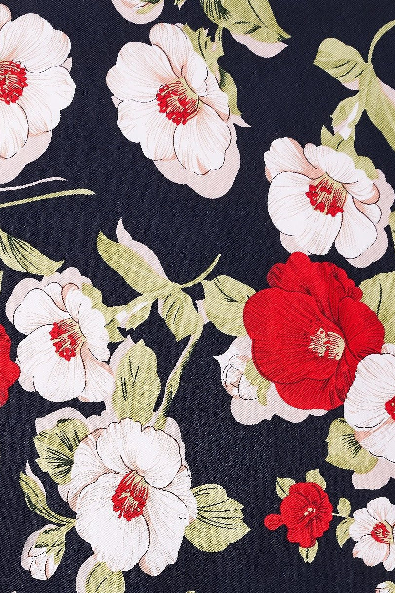 Print of Darlene Rose Dress | Vintage Floral Dress