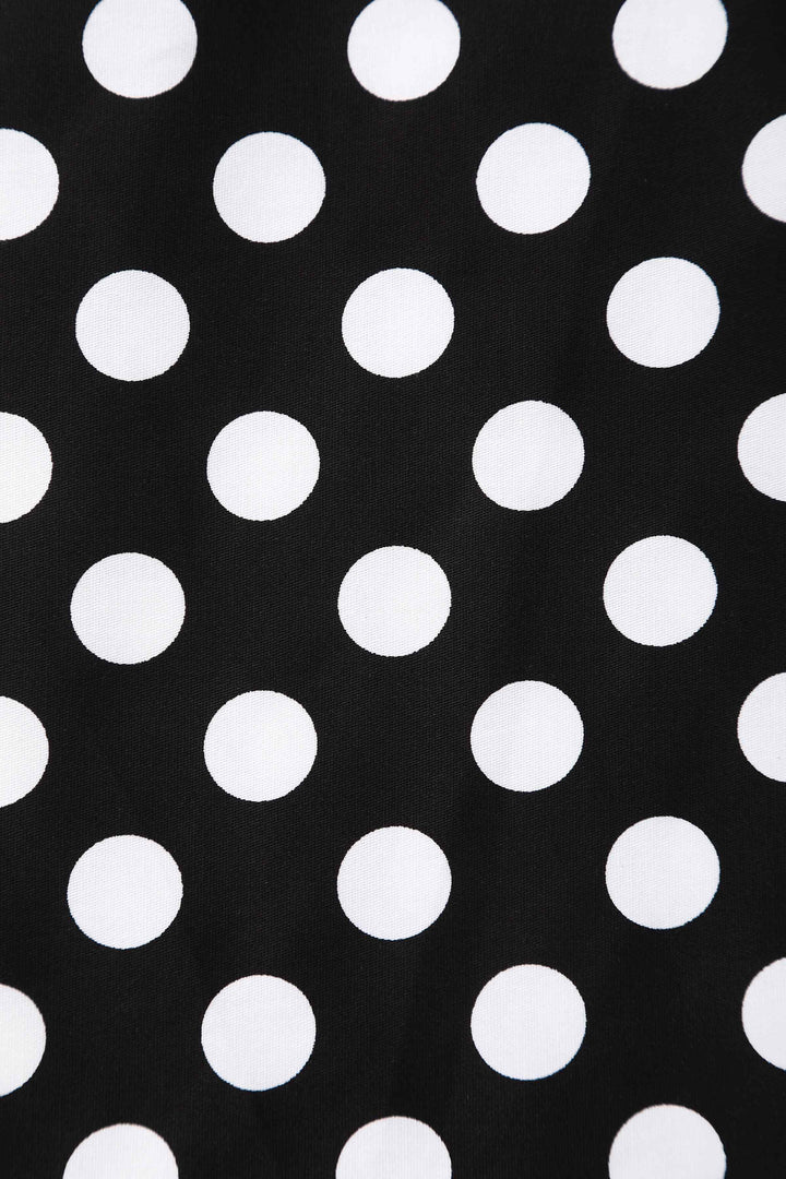 Print of Lily Black & White Polka Dot Dress | Polka Dot Dress