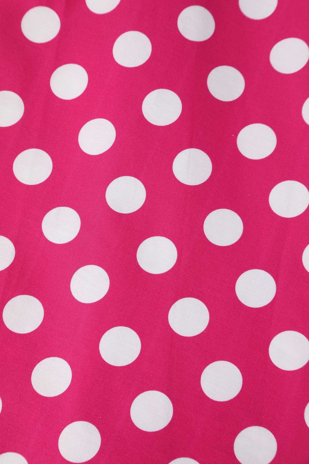 Print of Lily Hot Pink & White Polka Dot Dress | Polka Dot Dress