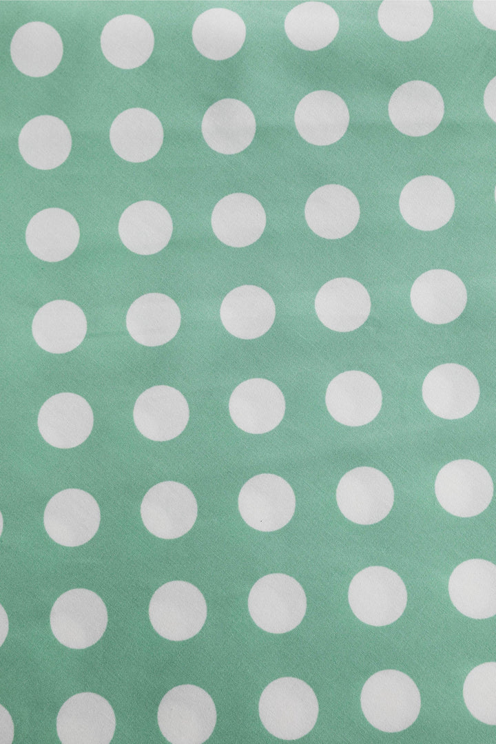Print of Maisie Sage Green & White Polka Dot Skirt | Polka Dot Midi Skirt