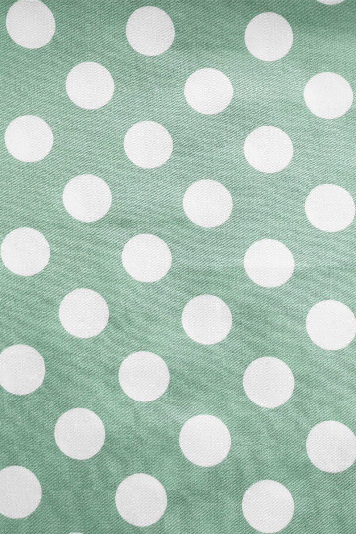 Print of Ophelia Sage Green & White Polka Dot Dress