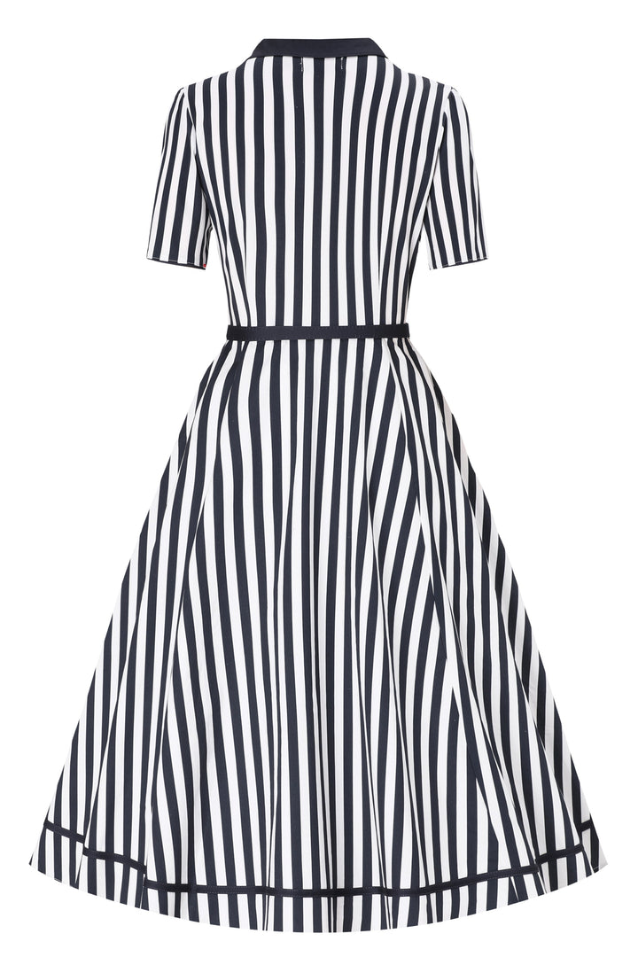Back view of Mabel Bengal Stripe Dress | Striped Shirt Dress AU