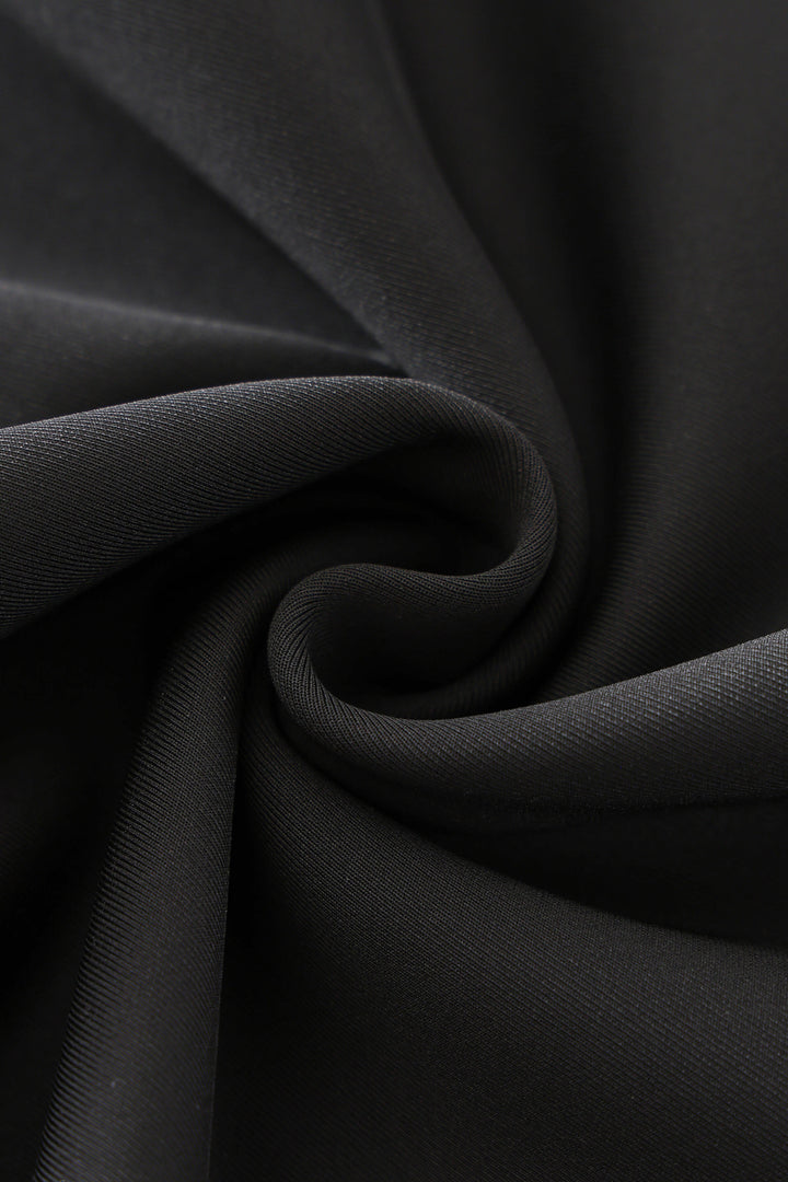 Fabric of Scarlette Black Long Sleeve Midi Dress