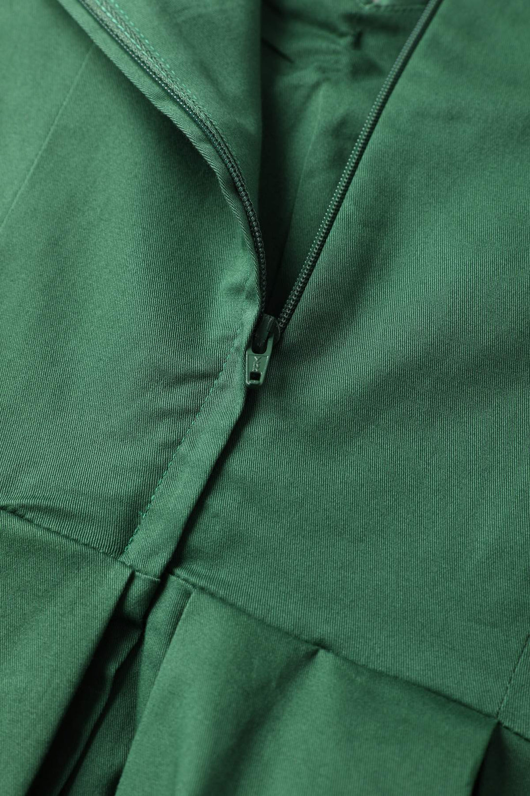 Zipper of Lily Dark Green Dress | 50s Style Dress