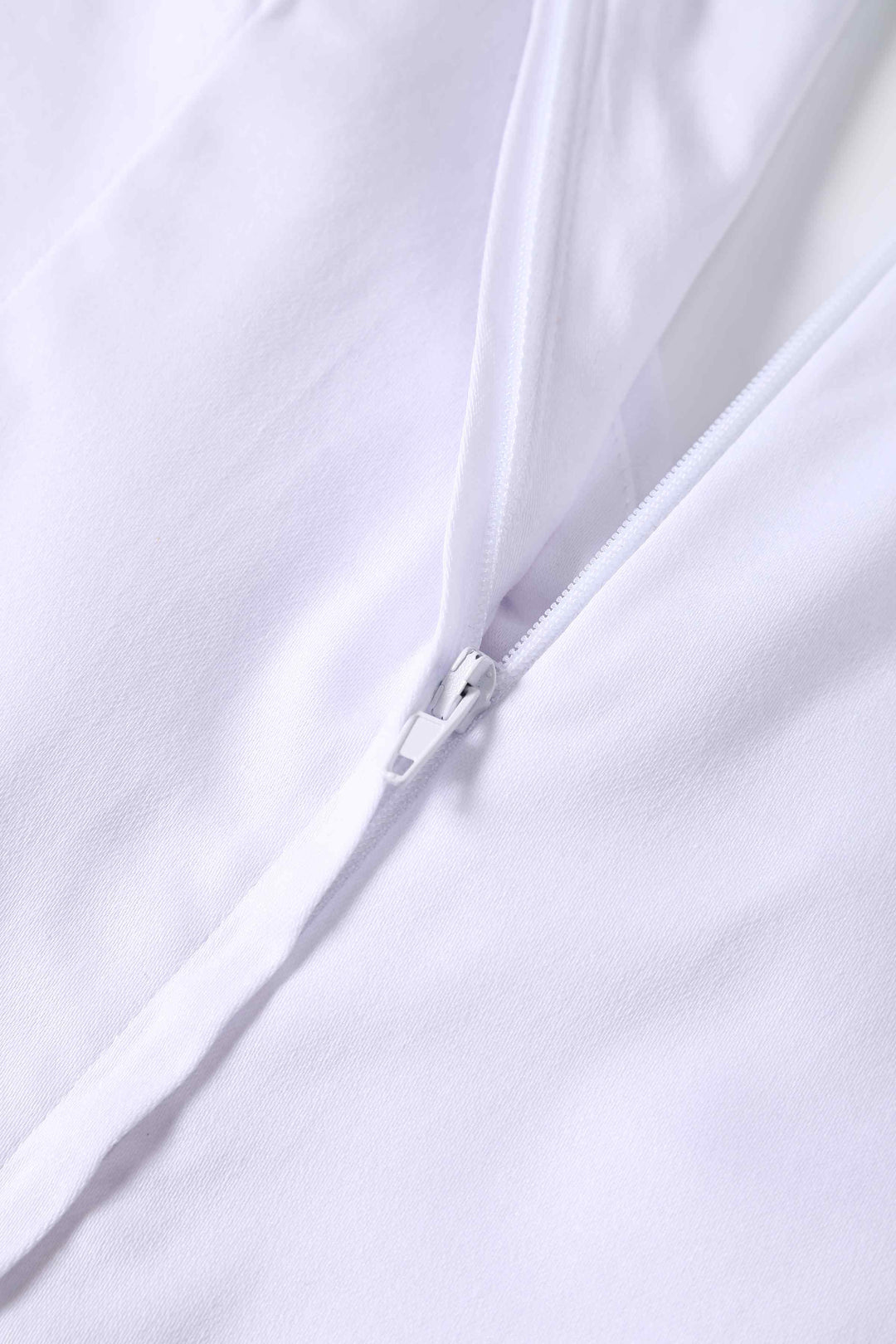 Zipper of Lily Off White Dress | 50s Style Dress