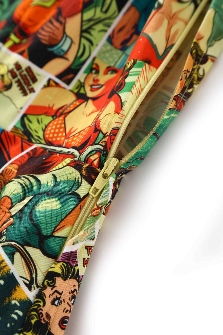 Zipper of Mabel Comic Books Dress | Novelty Print Dress AU