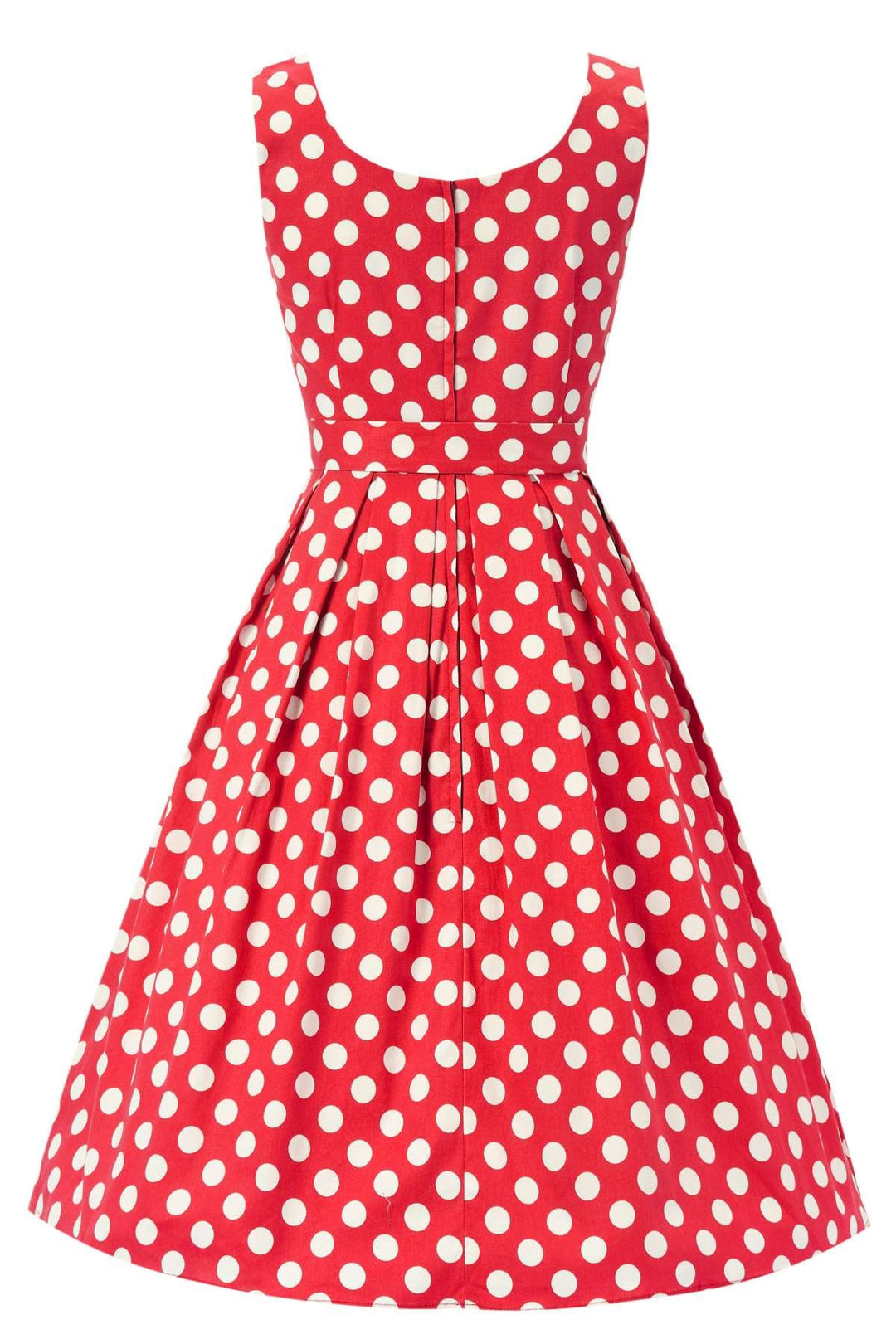 Amanda Red & White Polka Dot Dress