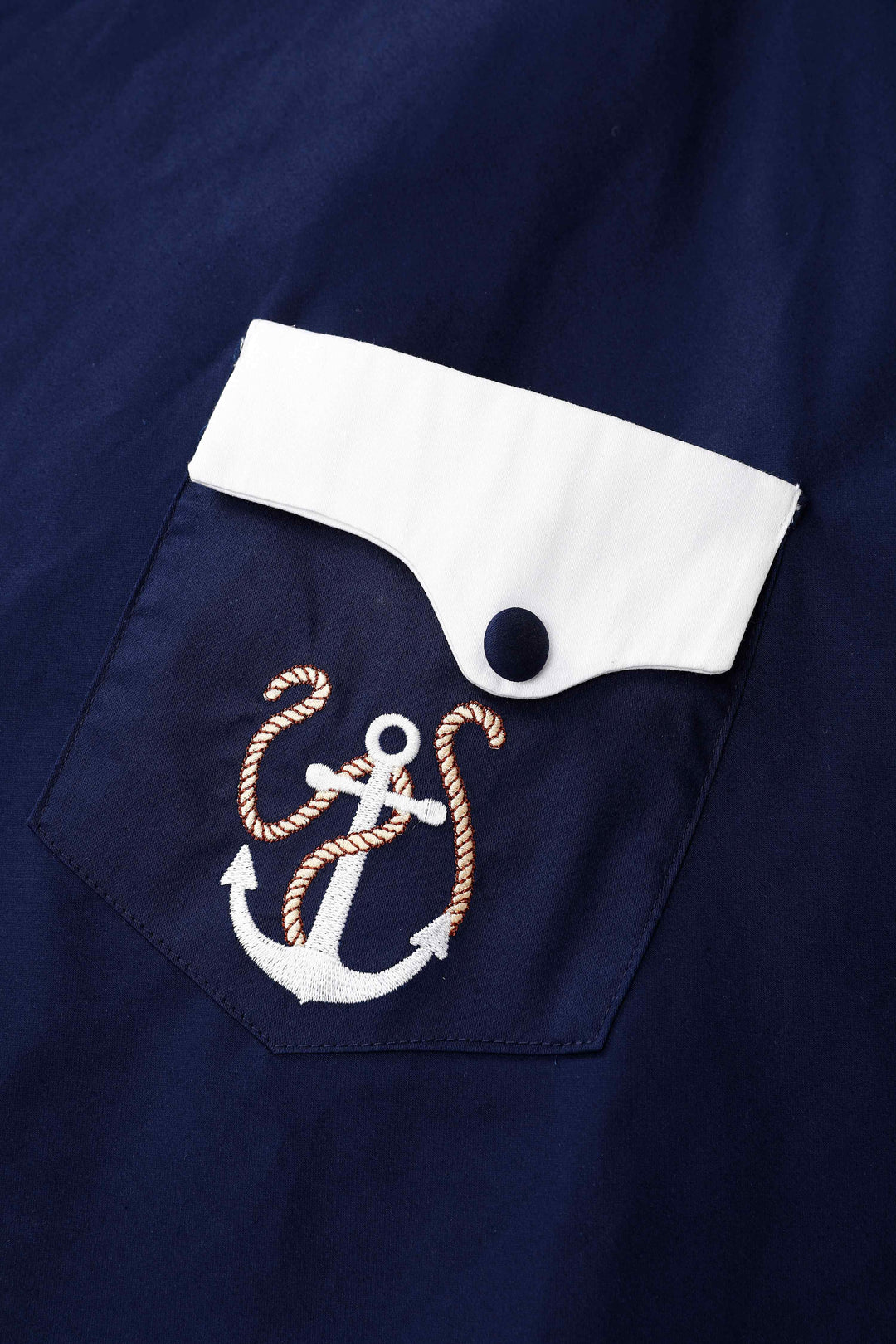 Daisy Nautical Halterneck Dress With Anchor Embroidery