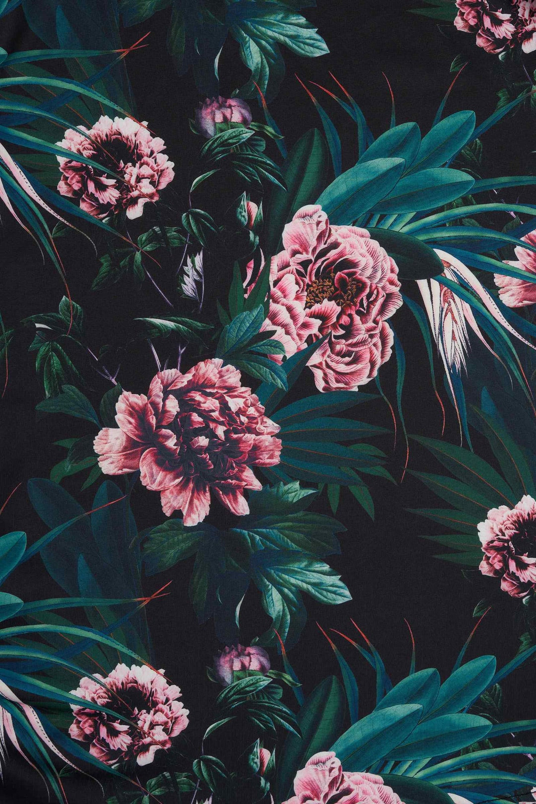 Lily Black Peony Garden Dress