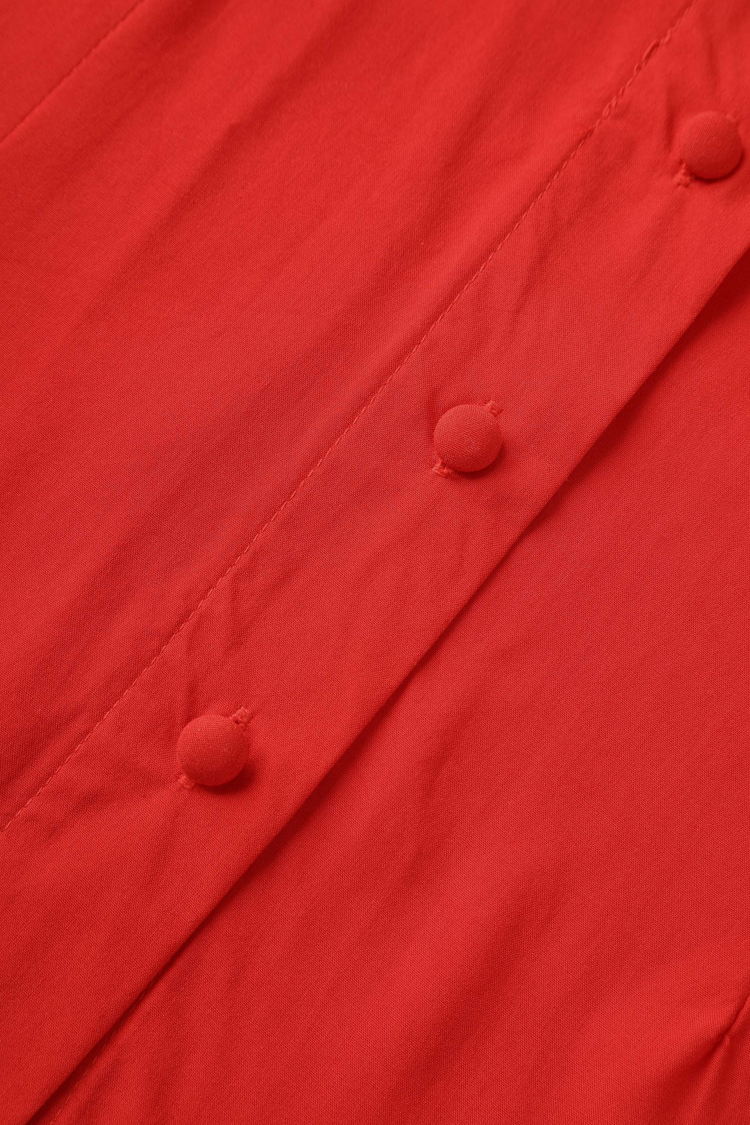 The buttons of Margaret Red Blouse | Polished Blouse