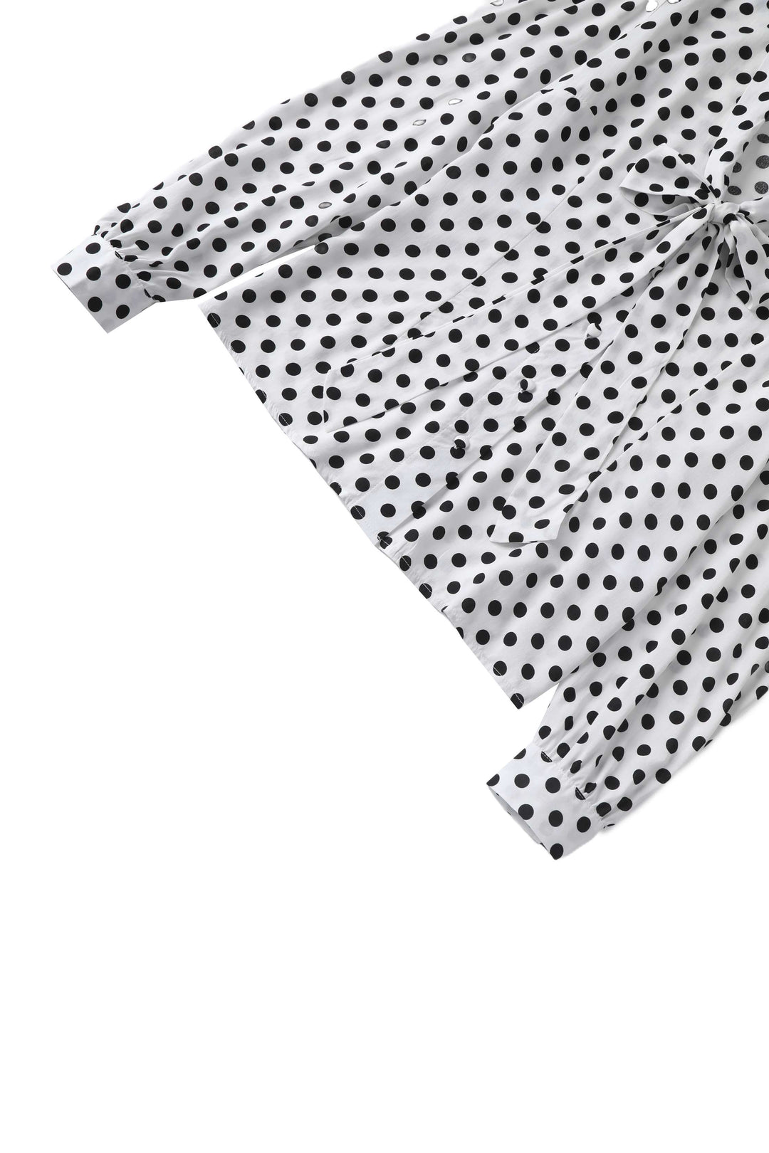 Margaret White & Black Polka Dot Blouse
