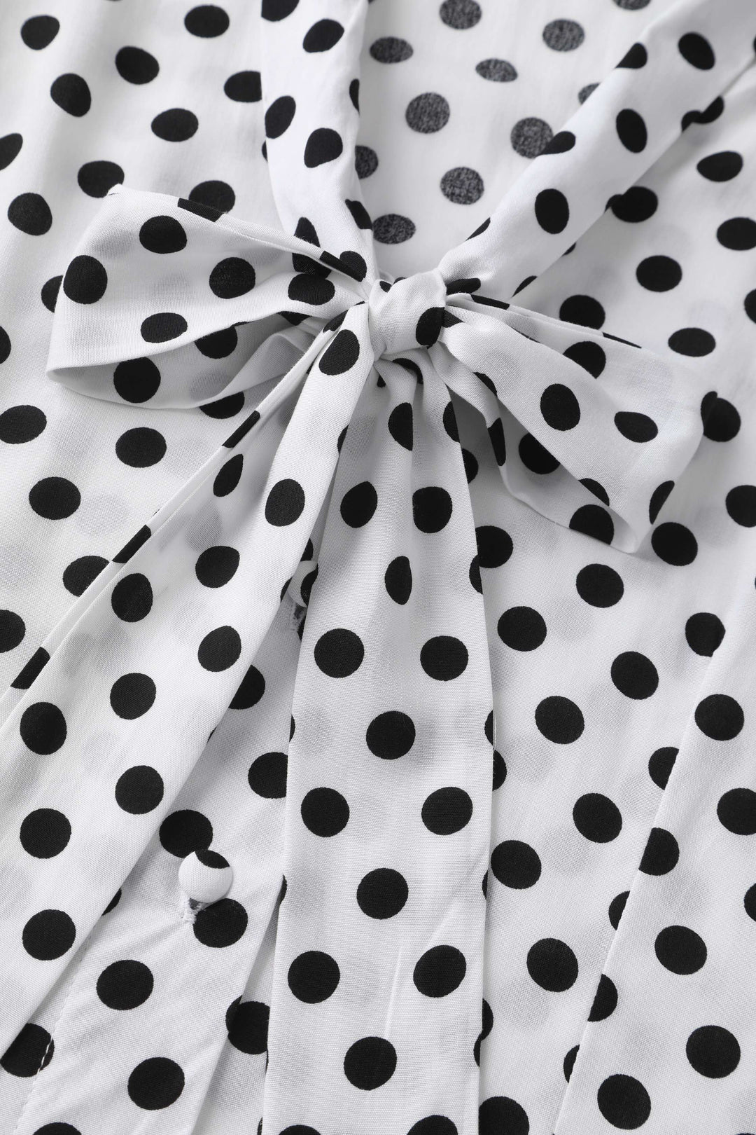 Margaret White & Black Polka Dot Blouse