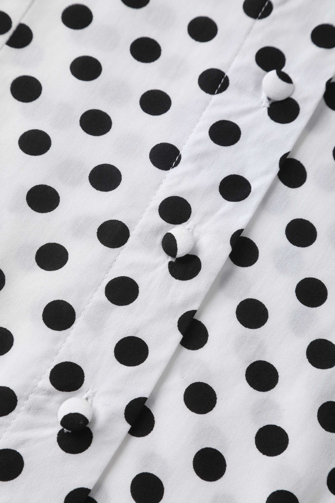 Margaret White & Black Polka Dot Blouse