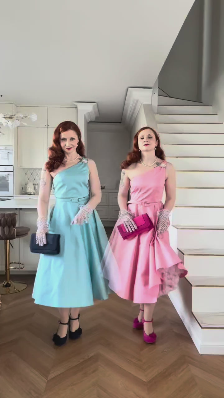 Susan Light Pink Assymetrical Dress