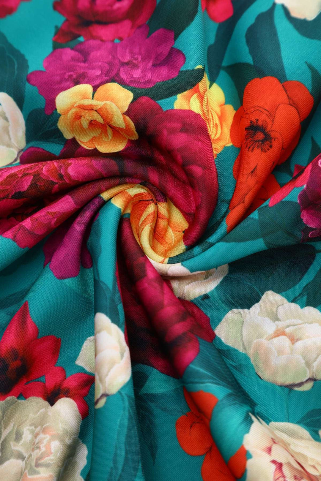Scarlette Rose Garden on Emerald Green Dress